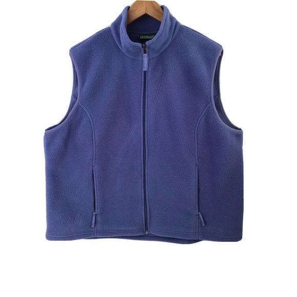 L.L.Bean Polartec Vest Jacket Blue Outdoor Activewear - Picture 2 of 12
